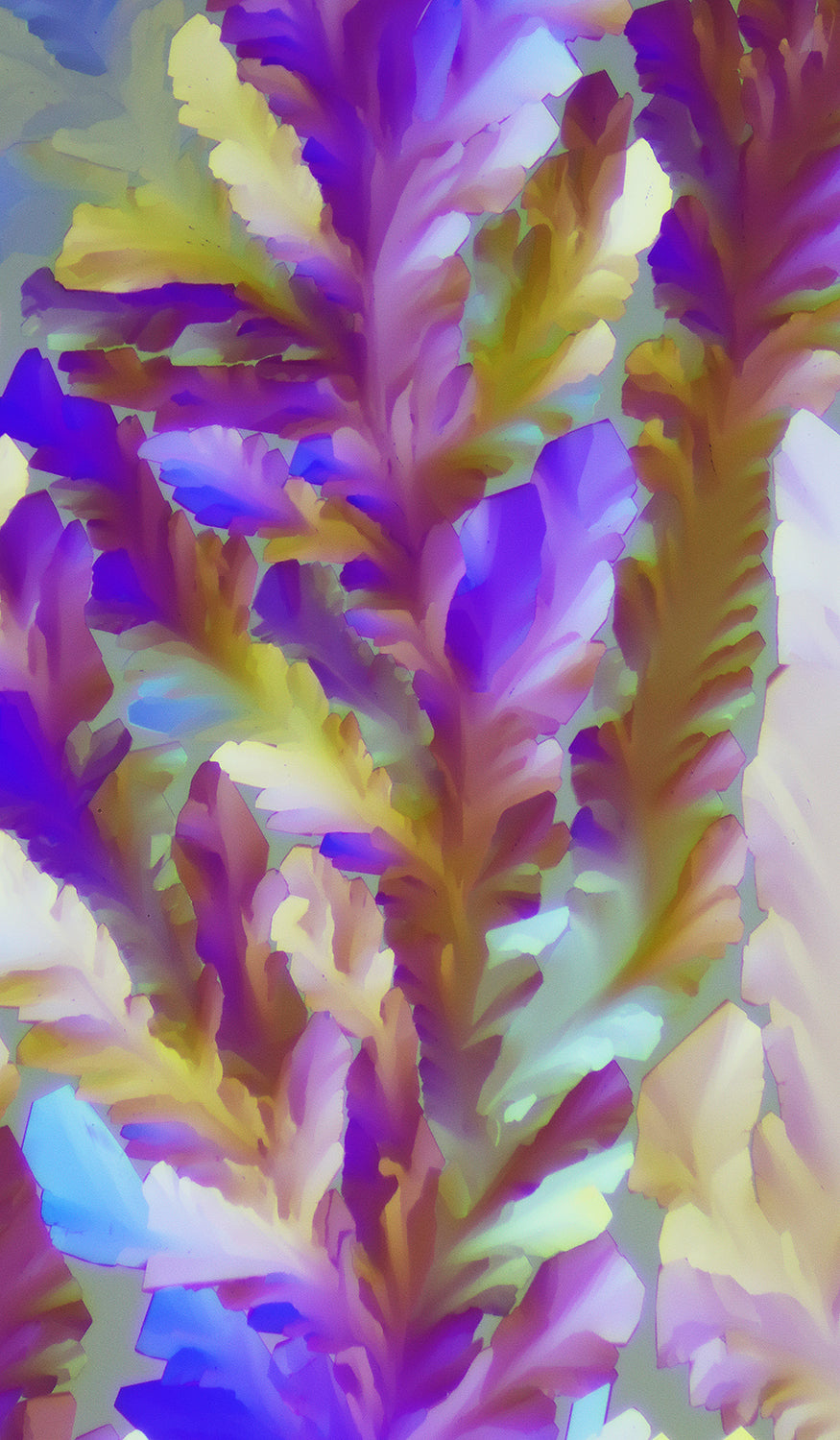"ENCORE "– Uplifting Wall Art of THCA Crystals in Summer Bloom Colors