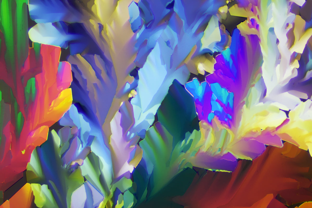 "GARDEN PARTY" -THC Crystal Wall Art in Lush Summer Colors