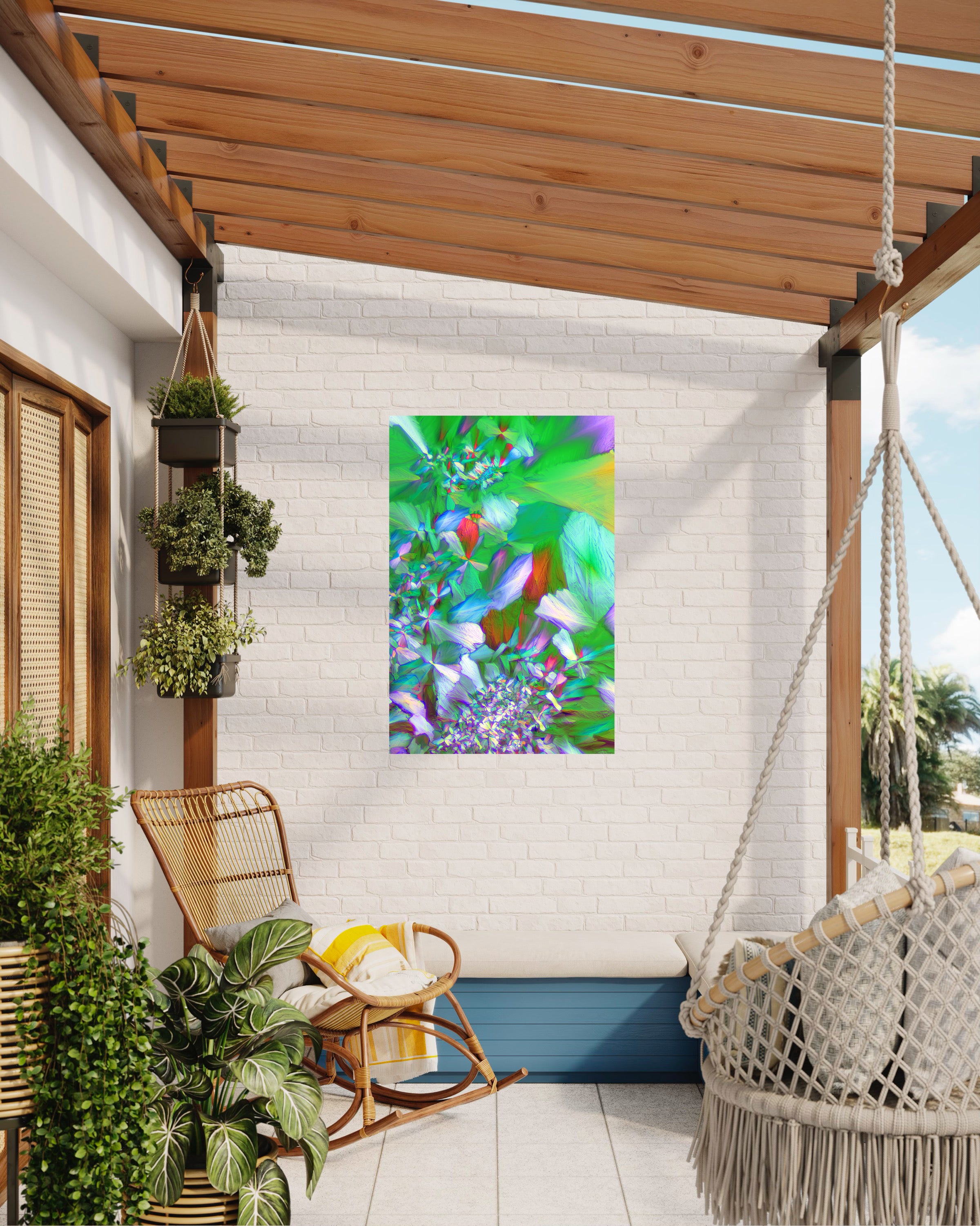 "VERDANCY" – Wine Crystal Photography | Abstract Wall Art