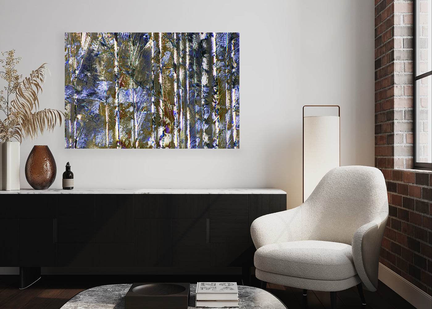 "BIRCH TREES" -Photograph of crystalline acetaminophen and salicylic acid