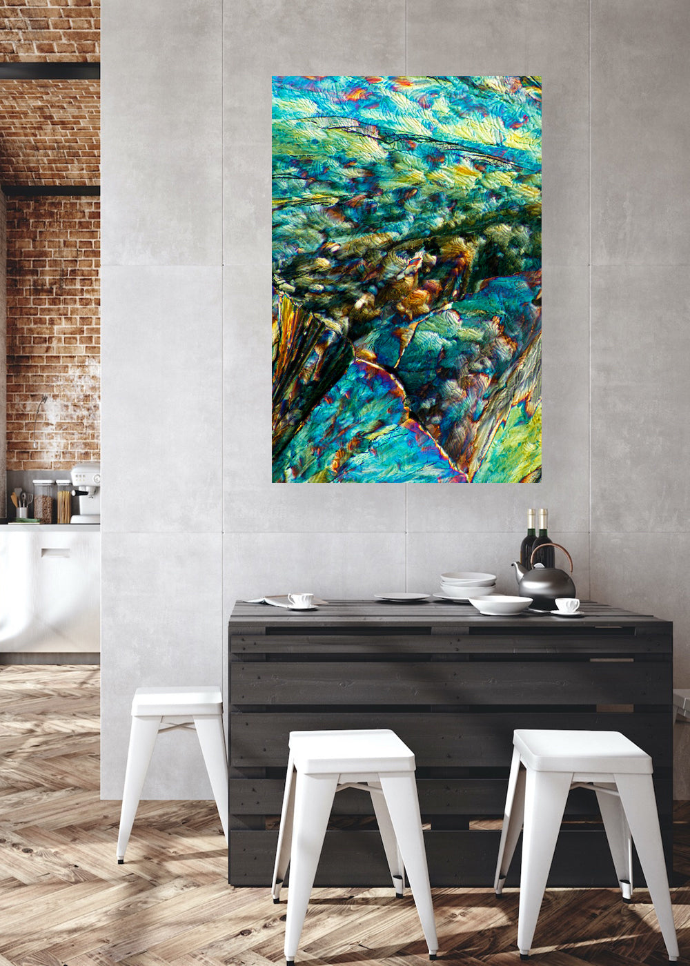 "DEEP BLUE SEE" -Photograph of crystalline citric acid found in citrus fruit