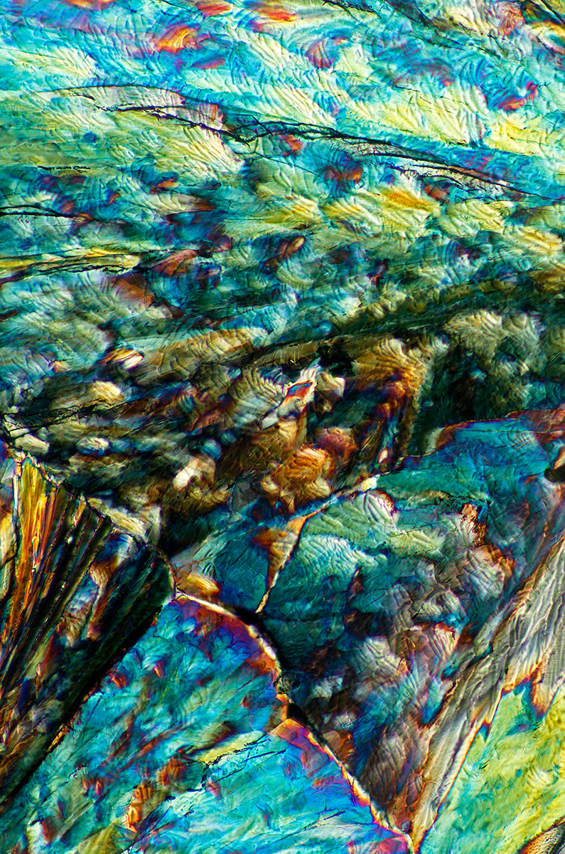 "DEEP BLUE SEE" -Photograph of crystalline citric acid found in citrus fruit