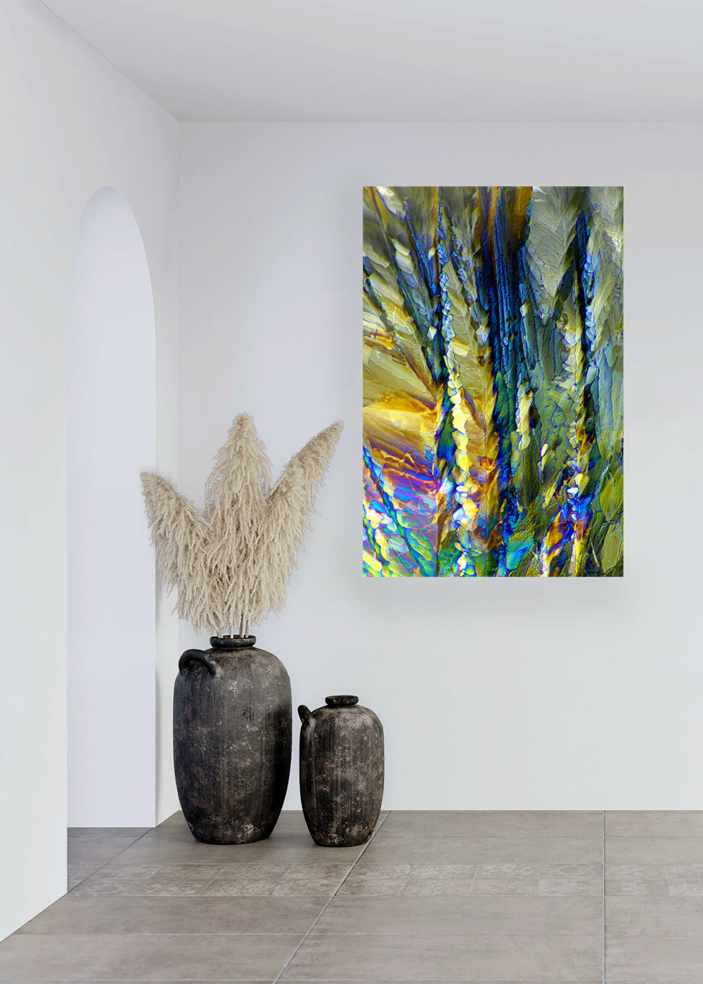 "ENCHANTMENT" -Photograph of crystalline tartaric found in wine