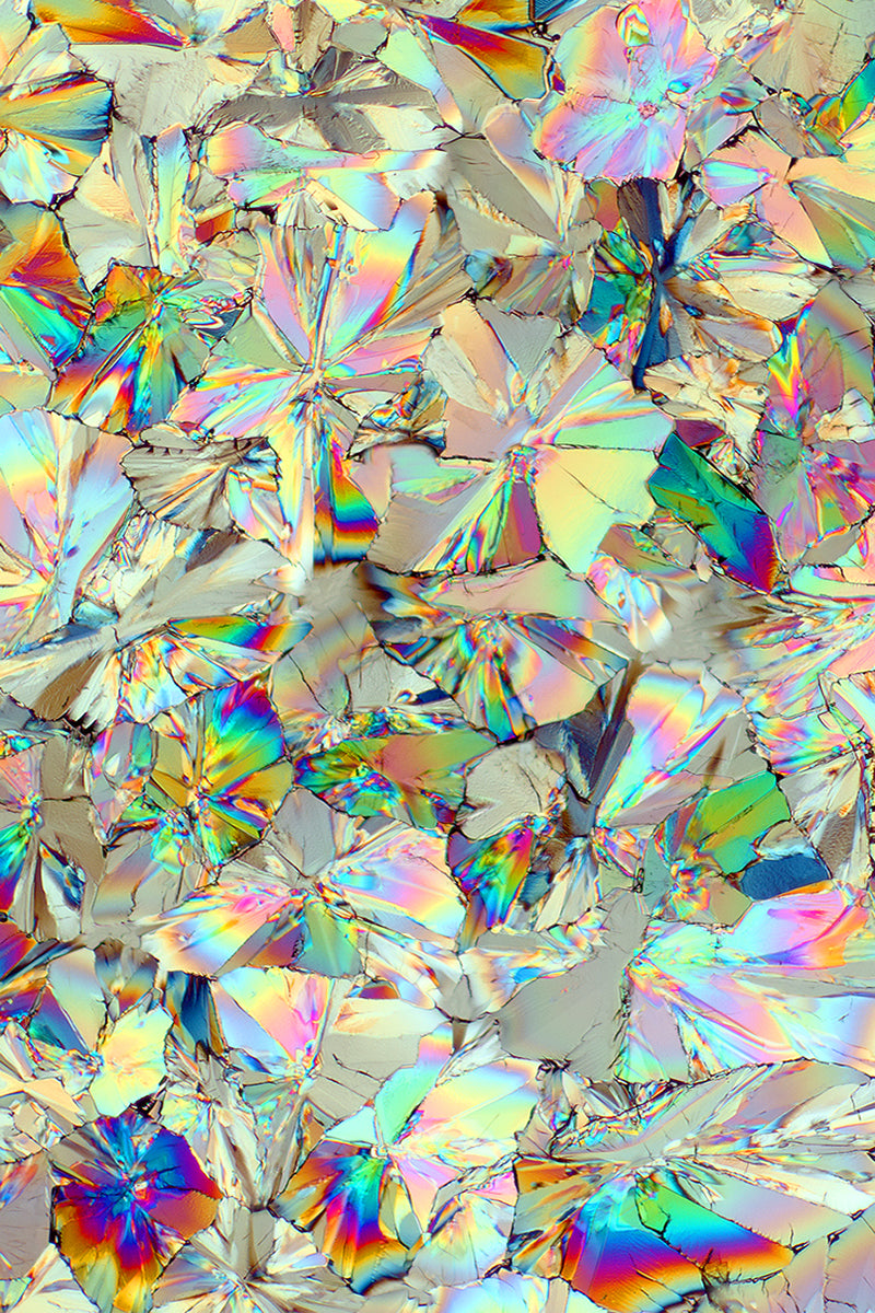 "KALEIDOSCOPE" -Photograph of crystalline citric acid found in citrus fruit