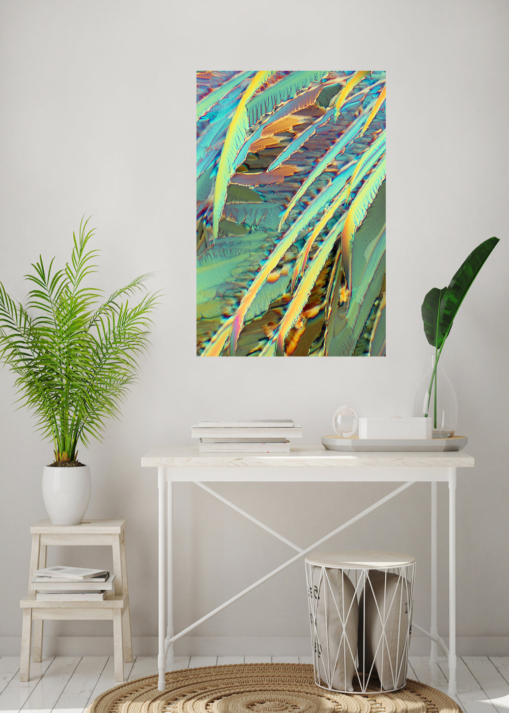 "OASIS" -Photograph of crystalline citric acid found in citrus fruit