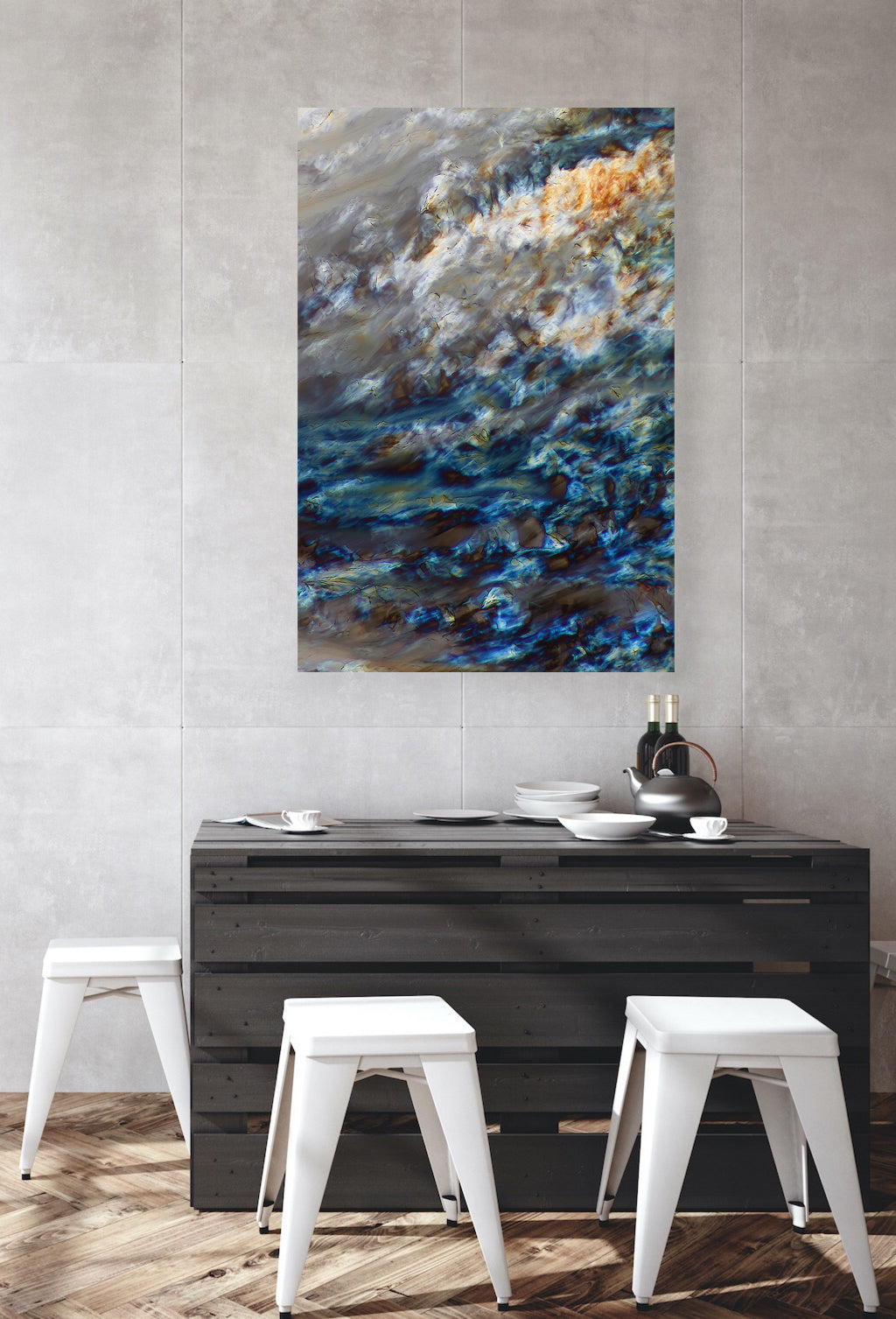 "SAPPHIRE COAST" -Photograph of crystalline vitamin B3