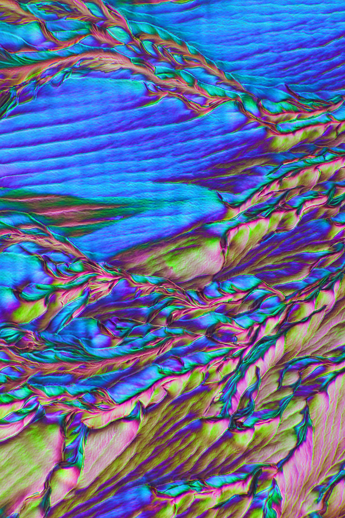 "FLOW" -Photograph of crystalline acetaminophen