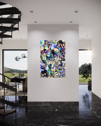 &quot;LIKE A RAINBOW&quot; -Photograph of crystalline tartaric found in wine