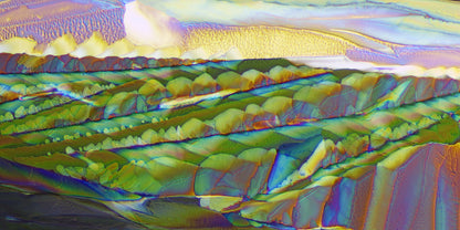 Valley View – Rolling Hills of Wine Crystal Art