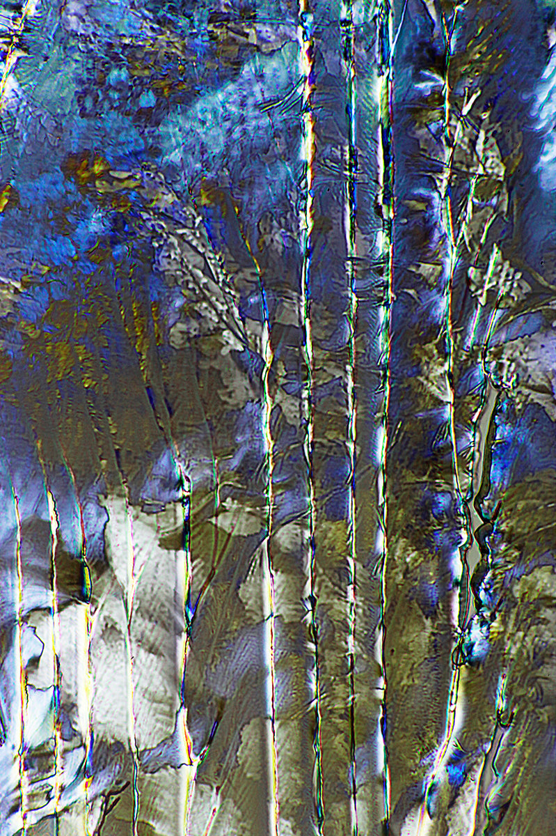 "BIRCH BAY" -Photograph of crystalline acetaminophen and salicylic acid