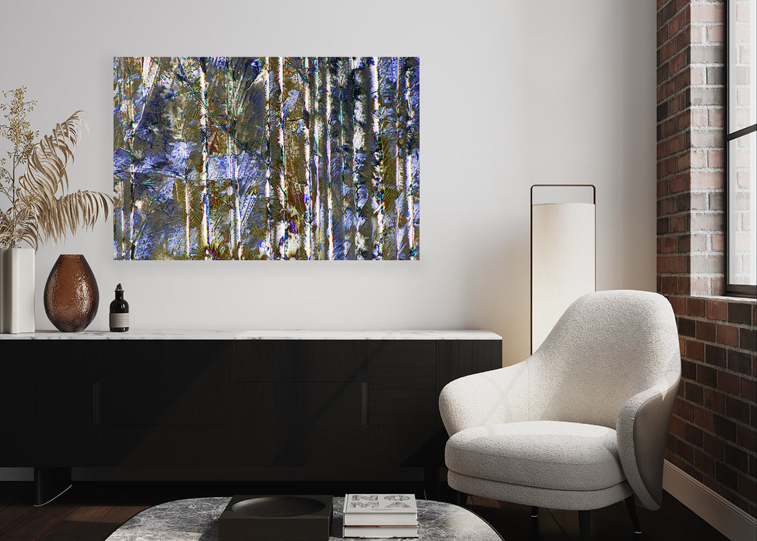 "BIRCH TREES" -Photograph of crystalline acetaminophen and salicylic acid