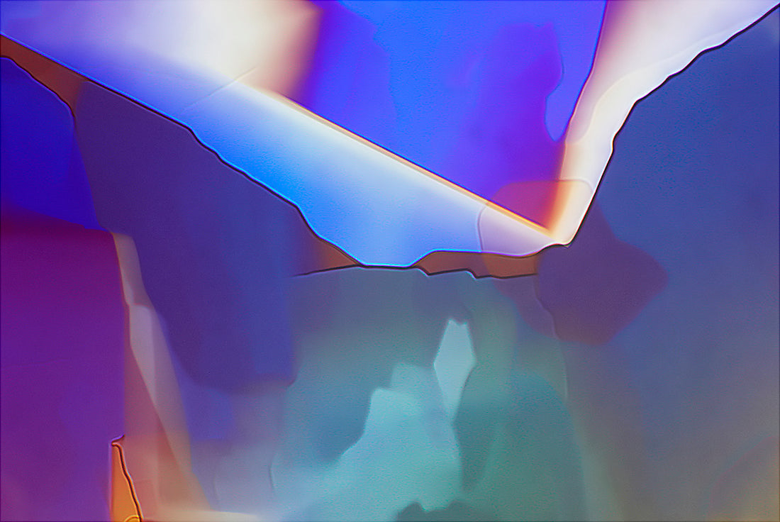 "CANYONLAND" -Photograph of crystalline phenylethylamine found in chocolate