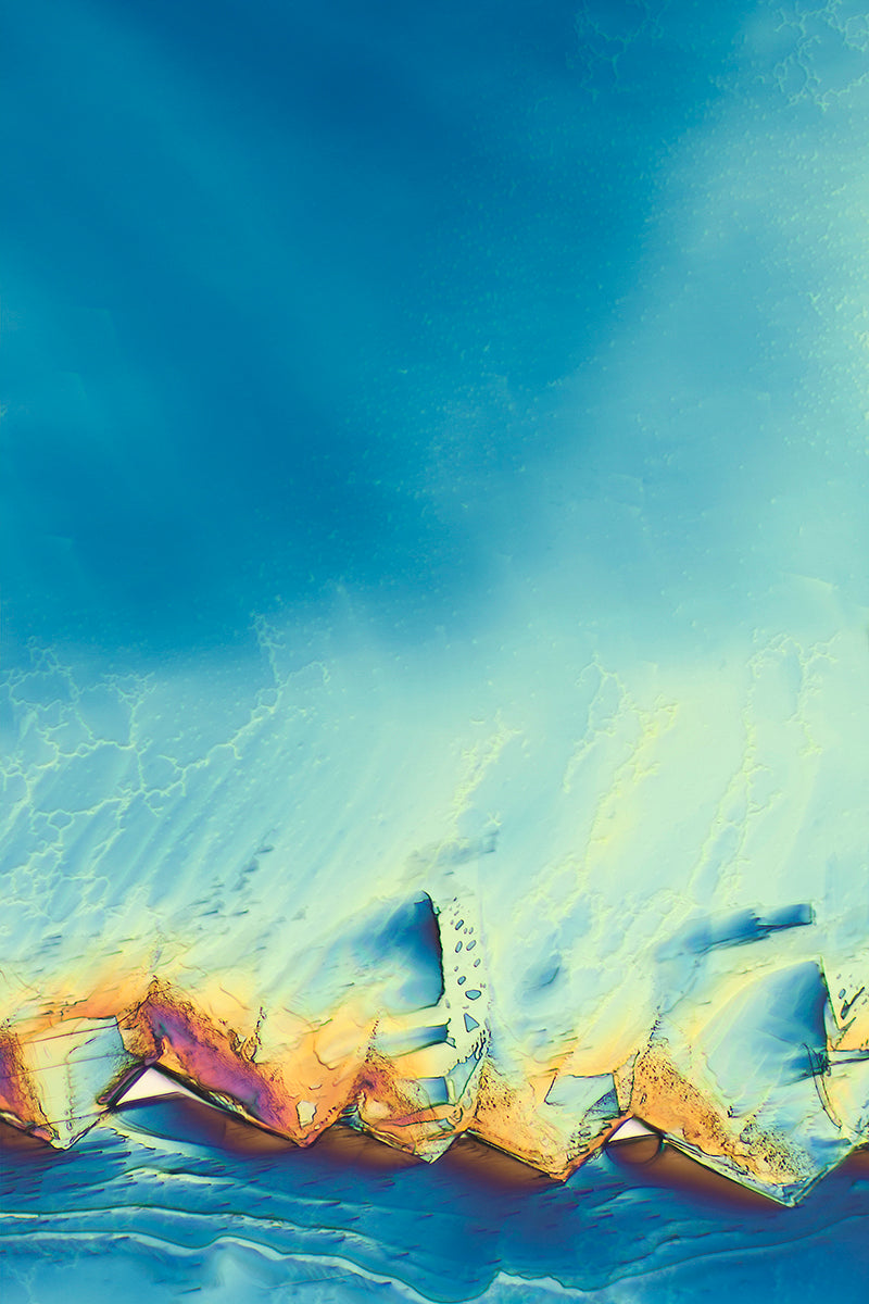 &quot;PACIFIC BLUES&quot; -Photograph of crystalline acetaminophen found in Tylenol®