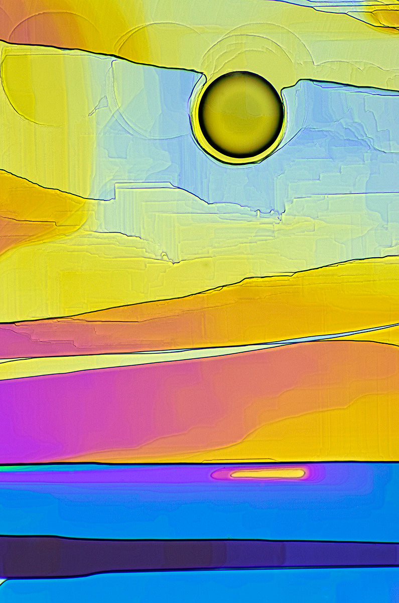 "SUNDANCE" -Photograph of crystalline phenylethylamine found in chocolate and lactic acid found in wine