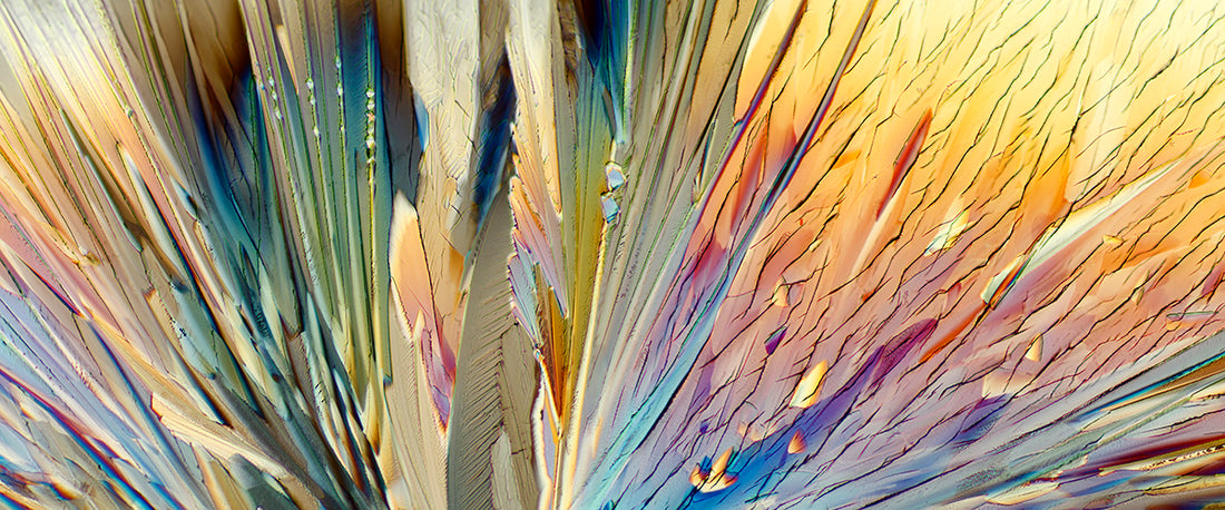 "SYMPHONY" -Photograph of crystalline citric acid found in citrus fruit